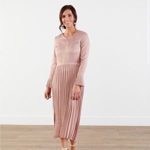 A-line pleated dress